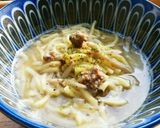 犬ご飯　馬ミンチとごぼうのやわらか麺作り方4写真