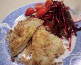 ハムエッグのパン粉焼き作り方5写真
