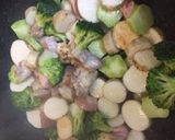 鶏肉と長芋ブロッコリーのソテー☆作り方2写真