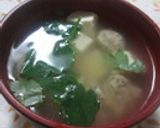 木綿豆腐と蓮根団子のお吸い物作り方4写真