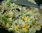 1度で2度楽しい♪「緑のかっぱ炒飯」作り方4写真