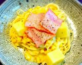 ポテトとベーコンのコーンクリームスパ☺作り方6写真