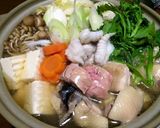 アンコウと鶏の出汁鍋作り方8写真