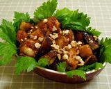鶏肉とさつま芋のピーナツバター風味煮込み作り方8写真