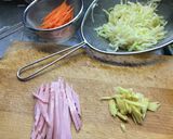 大根の皮の焼きそば作り方1写真