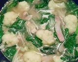 カリフラワー&ほうれん草の簡単中華スープ作り方8写真