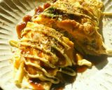 mキャベツたっぷり！豚なしとん平焼き作り方5写真
