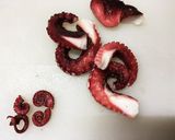 タコとベビーリフのサラダ 10分作り方3写真
