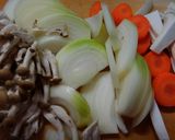 鶏むね肉とキノコ野菜のまろやかデミ煮込み作り方1写真