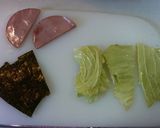 ✿ハムと海苔のキャベツ巻き✿作り方1写真
