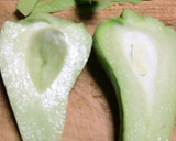 すし酢を加えて、はやとうりの塩昆布漬け作り方2写真