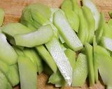 すし酢を加えて、はやとうりの塩昆布漬け作り方3写真