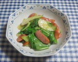 青梗菜とウインナーの中華炒め作り方19写真