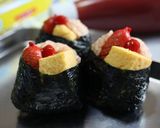 オムレツと赤ウィンナーのおにぎり作り方4写真