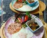 ♡主人のハムエッグ作り方8写真