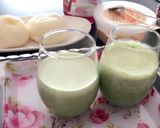サラダルッコラときな粉の朝食スムージー♡作り方3写真