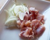 お一人様♡親子丼♪作り方1写真
