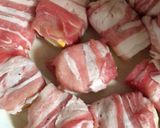 簡単な蓮根の間にチーズを挟んで豚肉包み作り方3写真