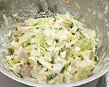 刺身とタコの薬膳お好み焼き作り方6写真