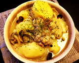 ほっこり♡じゃがいもと鶏肉の塩バター煮作り方5写真