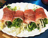 豆苗ともやしのさっぱり肉巻き作り方3写真