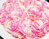 糖質制限◆星口金でピンクのローズケーキ作り方10写真