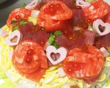彩りが綺麗♪ お寿司のケーキ♡作り方11写真