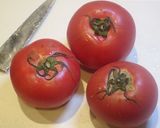 トマトまるごとカプレーゼ　サラダ作り方1写真