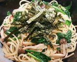 シメジとエノキとほうれん草の和風スパ作り方8写真