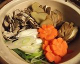 生姜醤油きのこつゆで　しゃぶしゃぶ鍋作り方1写真