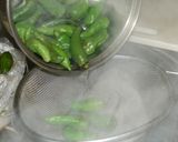 万願寺とうがらしの塩ゆで作り方3写真