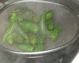 万願寺とうがらしの塩ゆで作り方4写真
