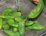 万願寺とうがらしの塩ゆで作り方5写真