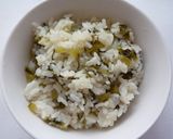 栄養たっぷり かぶの菜っ葉ご飯作り方3写真