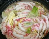 豚肉と白菜のミルフィーユ鍋、時々きのこ作り方3写真
