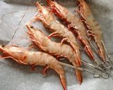 バジル末で、エビのクリスマスオイル焼き作り方2写真