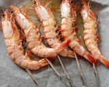 バジル末で、エビのクリスマスオイル焼き作り方4写真
