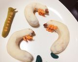 白玉団子でカブトムシの幼虫３(グロ強め)作り方4写真
