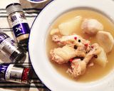 白い根菜のチキンブロス＊三種のペッパーで作り方8写真