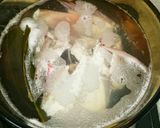 上品な鯛のあら汁作り方3写真