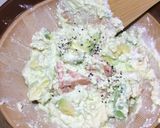 サーモンとアボカドの洋風白和え作り方5写真
