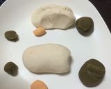白玉団子でカブトムシの幼虫4(グロ強)作り方2写真