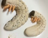 白玉団子でカブトムシの幼虫4(グロ強)作り方3写真