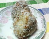 大好き♡しらすとおかかの♥醤油おにぎり♡作り方3写真