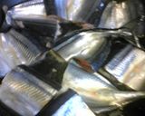 秋刀魚とネギの甘辛煮☆作り方1写真