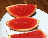 果肉入りグレープフルーツ丸ごとゼリー作り方4写真
