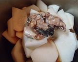 圧力鍋で炊く‥「さば水煮・トロトロ大根」作り方2写真