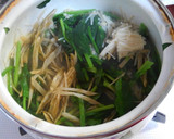 簡単！豆腐とほうれん草 ごぼうの餡掛け煮作り方5写真