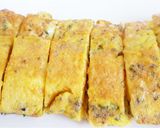 パセリとチーズの玉子焼き作り方2写真