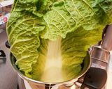 鶏モモ肉のロール白菜　ミルクスープ風作り方2写真